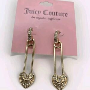 Juicy Couture Gold Heart Earrings